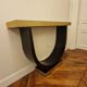 Art Deco console in black lacquered wood