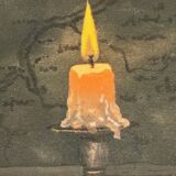 Painting on canvas - Still life - Fruits & Candle - PAYTON