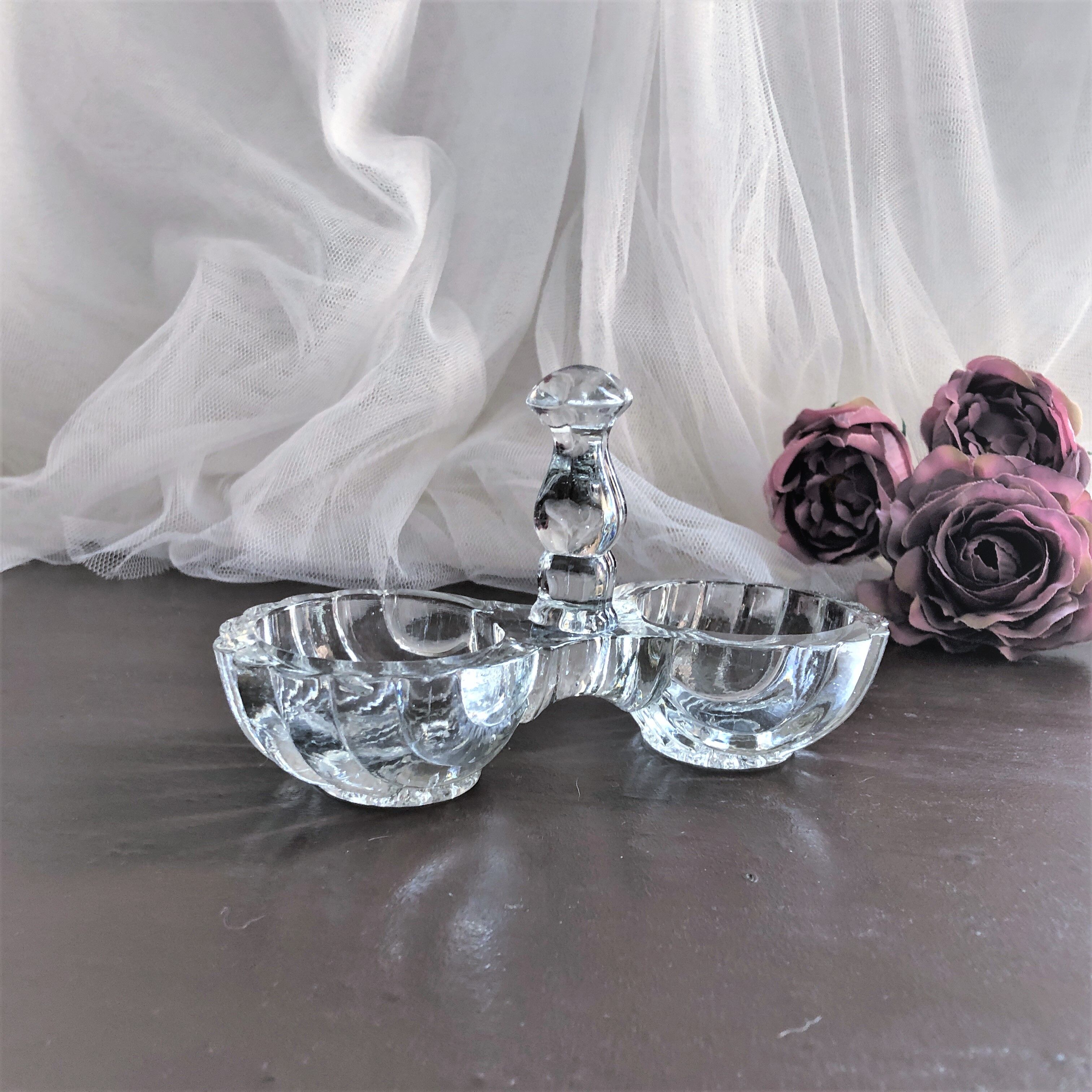 Saleron molded glass 2 compartments