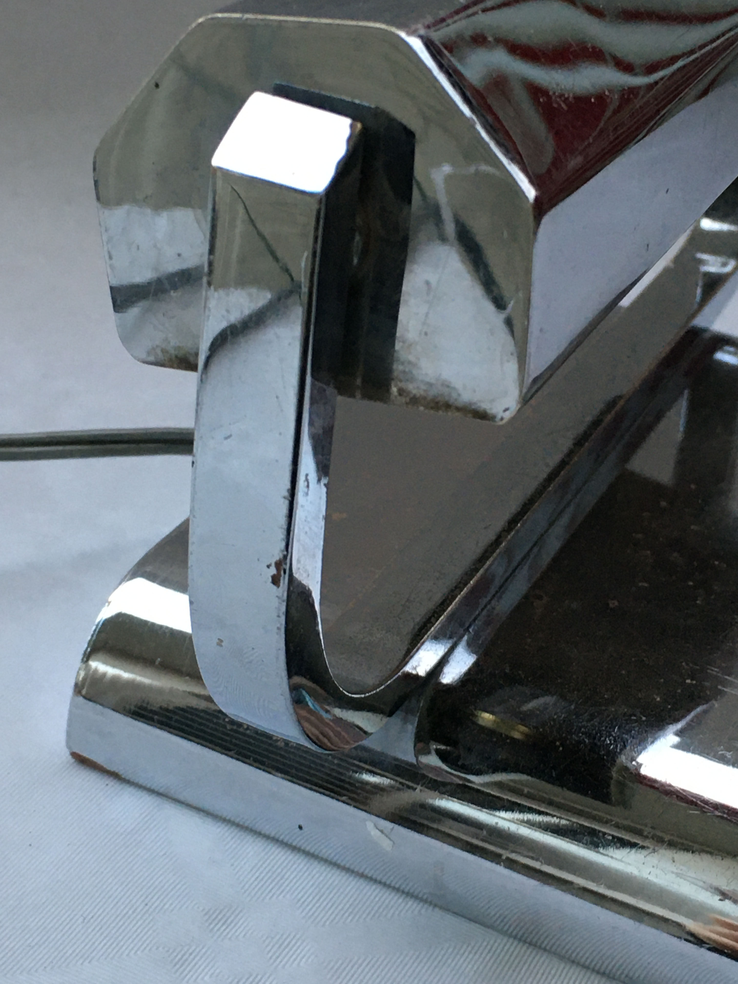 Chrome metal desk lamp 1930/40