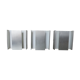 Series of 3 aluminum wall lamps, modernist, minimalist 70s