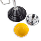 Vintage standing ashtray  with magazine rack and tablet