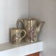 Set of 1 jug and 1 milk jug signed La Roue Vallauris.