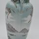 Old art nouveau vase with storks signed K&G Lunéville Formosa 703 collection