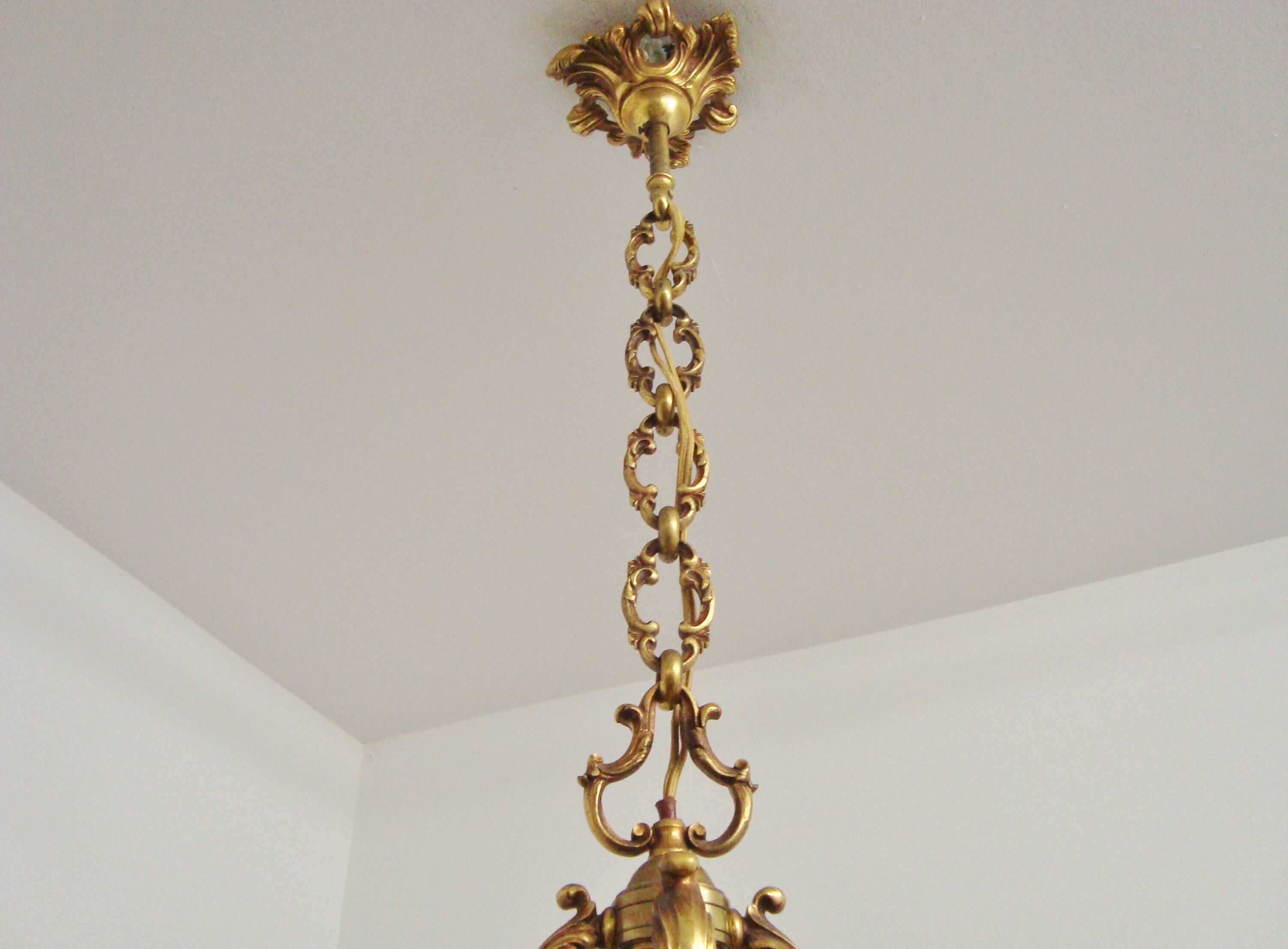 Antique bronze chandelier