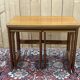 English teak folding nesting table from the 70s