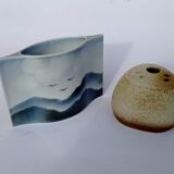 Virebent porcelain vase - Yves Mohy