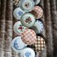 12 mismatched vintage dessert plates