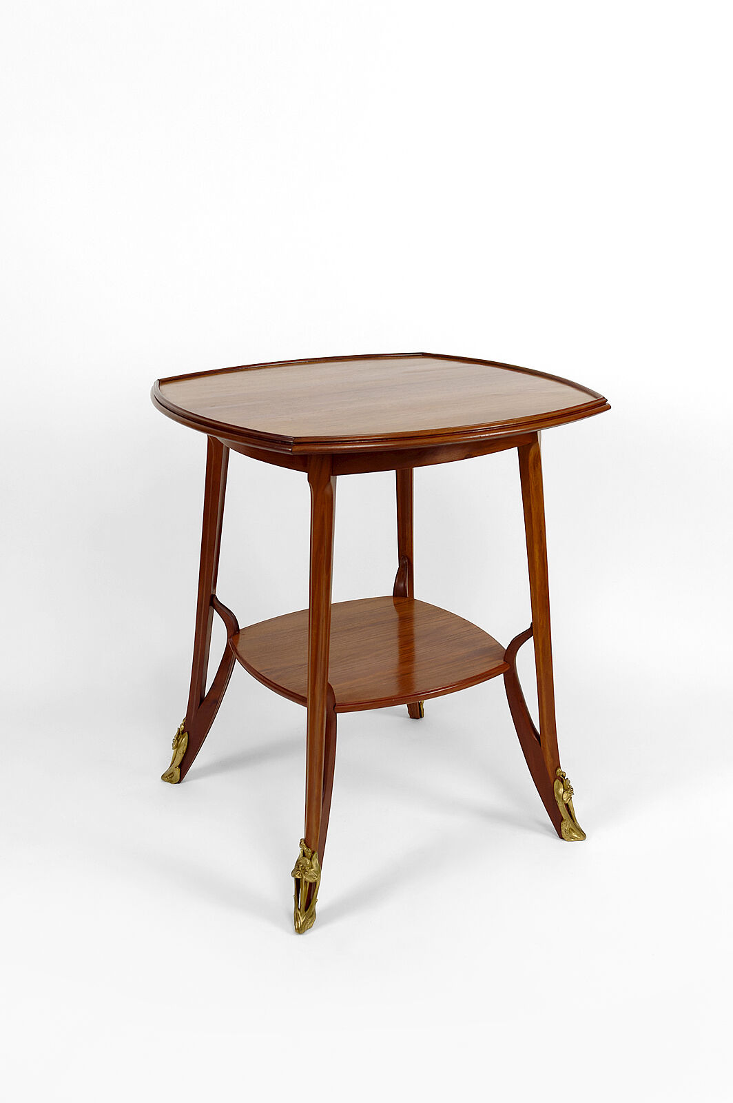 Pedestal table "Olga" by Louis Majorelle in mahogany, France, circa 1900