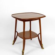 Pedestal table "Olga" by Louis Majorelle in mahogany, France, circa 1900