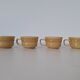Tasses beige miel