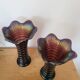 Pair of Imperial vases in iridescent glass