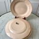 Set of 8 dessert plates Digoin model France powder pink