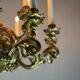 Carved and Gilded Wood Chandelier, 18 Arms of Light, Italy Circa 1880