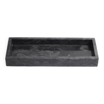 Salvatore – Black Rectangular Natural Marble Tray | L 40cm W 15cm H 5cm | 3 kg approx.