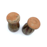 Lot of two sandstone mazagrans