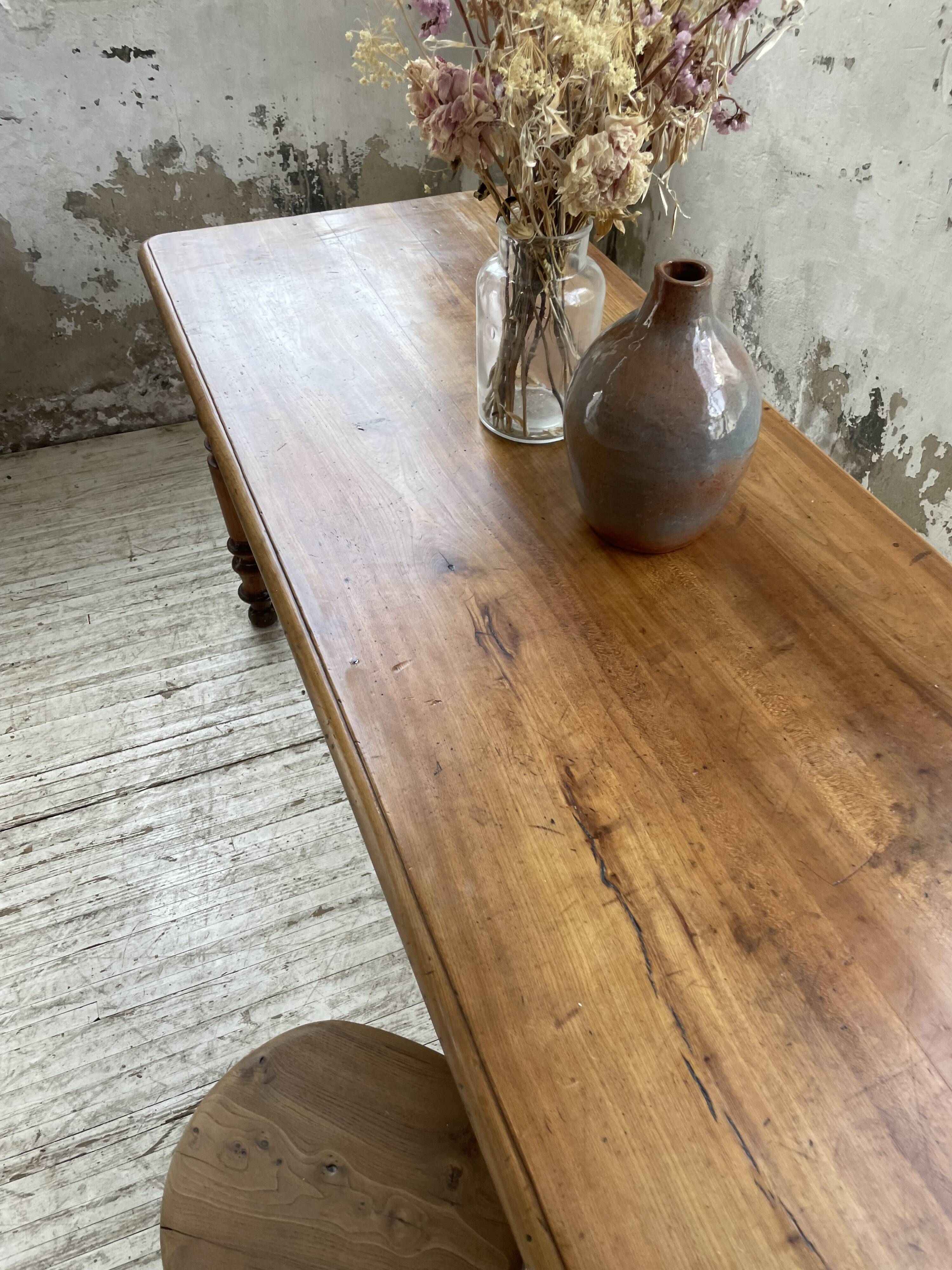 Walnut farm table 185 cm