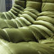 3-seater Togo green velvet sofa designed by Michel Ducaroy 1973