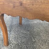 Solid oak farmhouse table, one drawer, vintage, early 20th century.