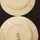 Flat plates 22,  Saint Amand, Earthenware, Fanny and Michel