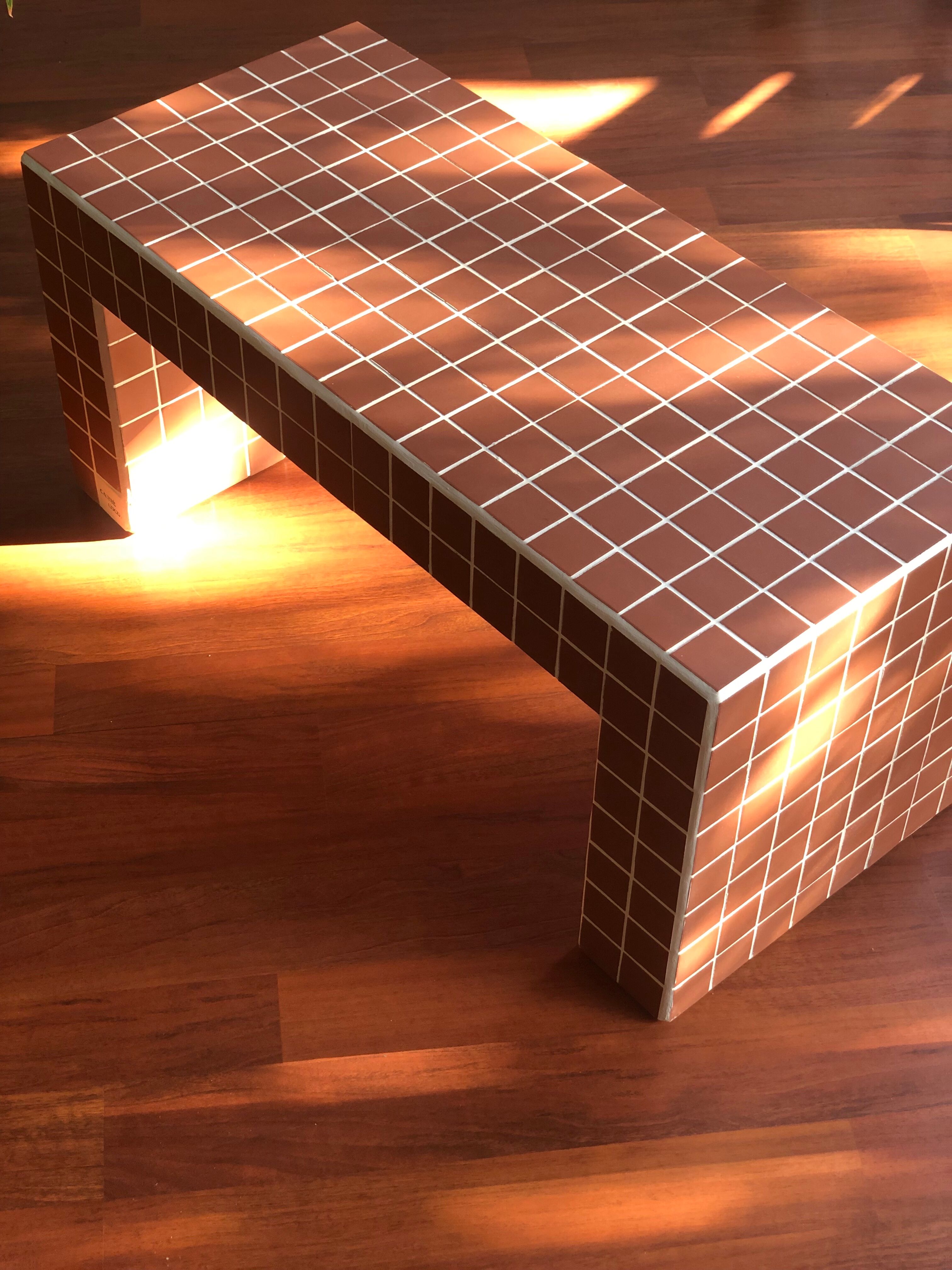 Ceramic tile coffee table