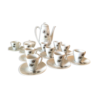 Café service signed Raynaud Limoges 50-60