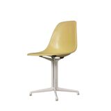 Charles & Ray Eames "La Fonda" Light Yellow Fiberglass Chairs Herman Miller
