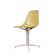 Charles & Ray Eames "La Fonda" Light Yellow Fiberglass Chairs Herman Miller