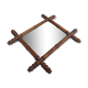 Bamboo-style wooden mirror