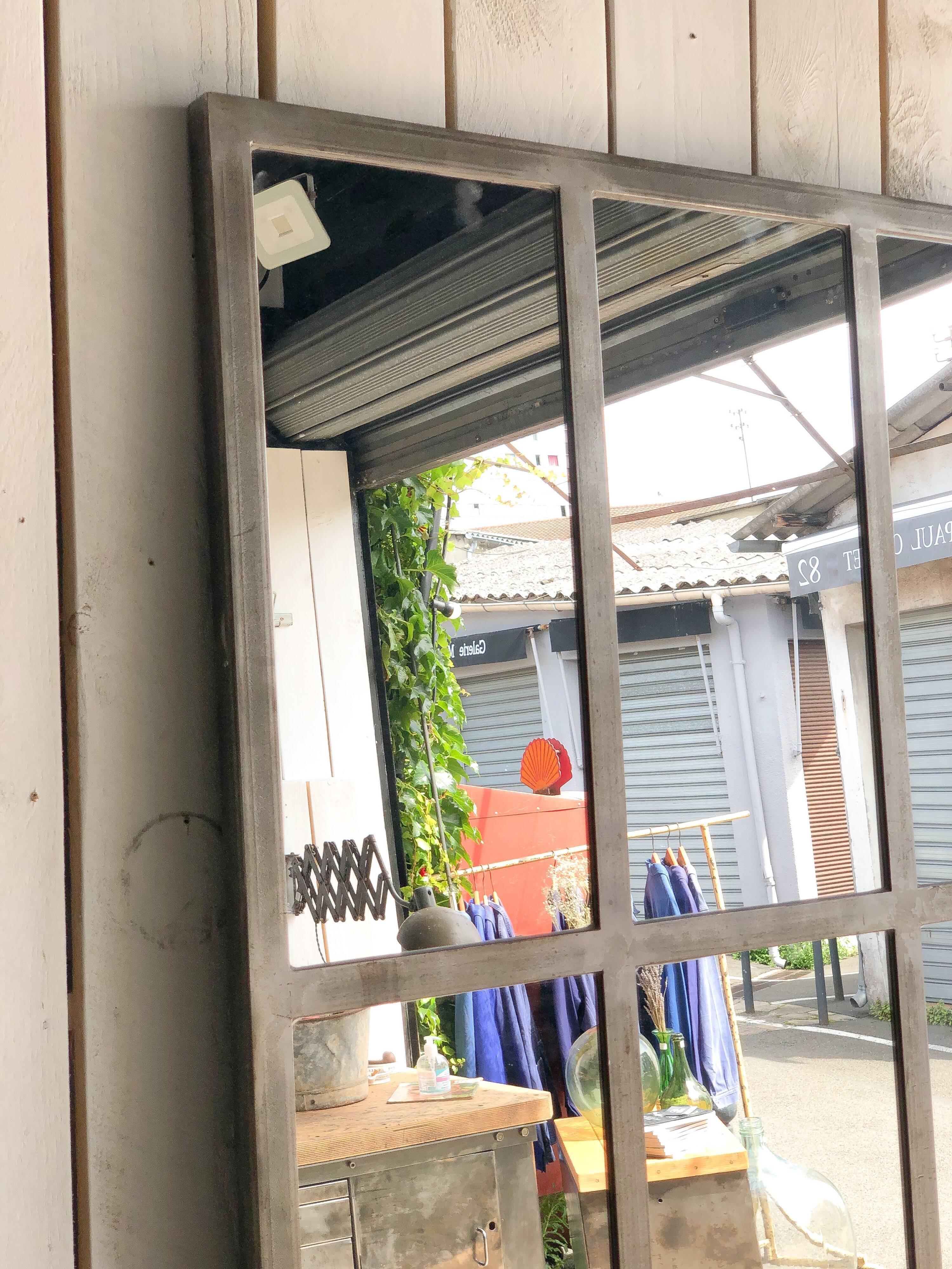 Mirror on industrial canopy chassis