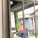 Mirror on industrial canopy chassis