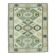1970s vintage Turkish Oushak handmade wool cotton green area rug 164x207