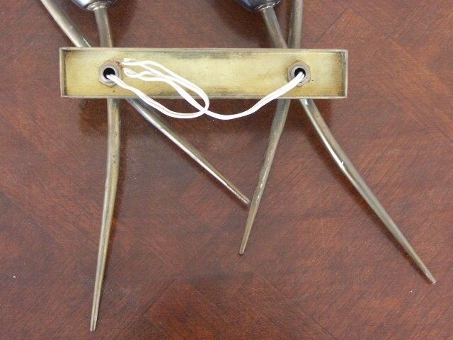 Paire d'appliques en bronze 1960