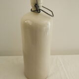 Glazed stoneware bottle - beige/cream
