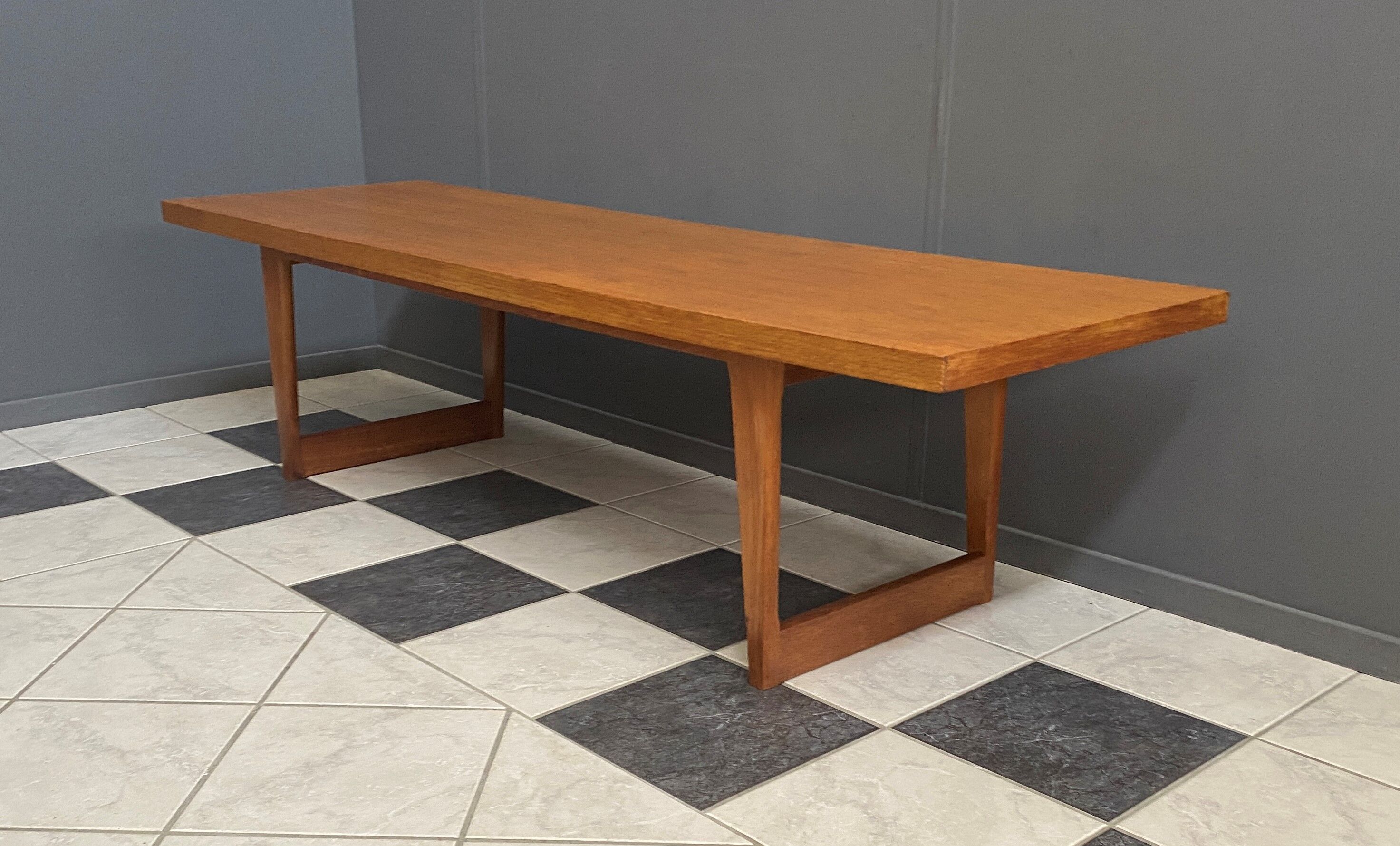 Oak coffee table 1960s