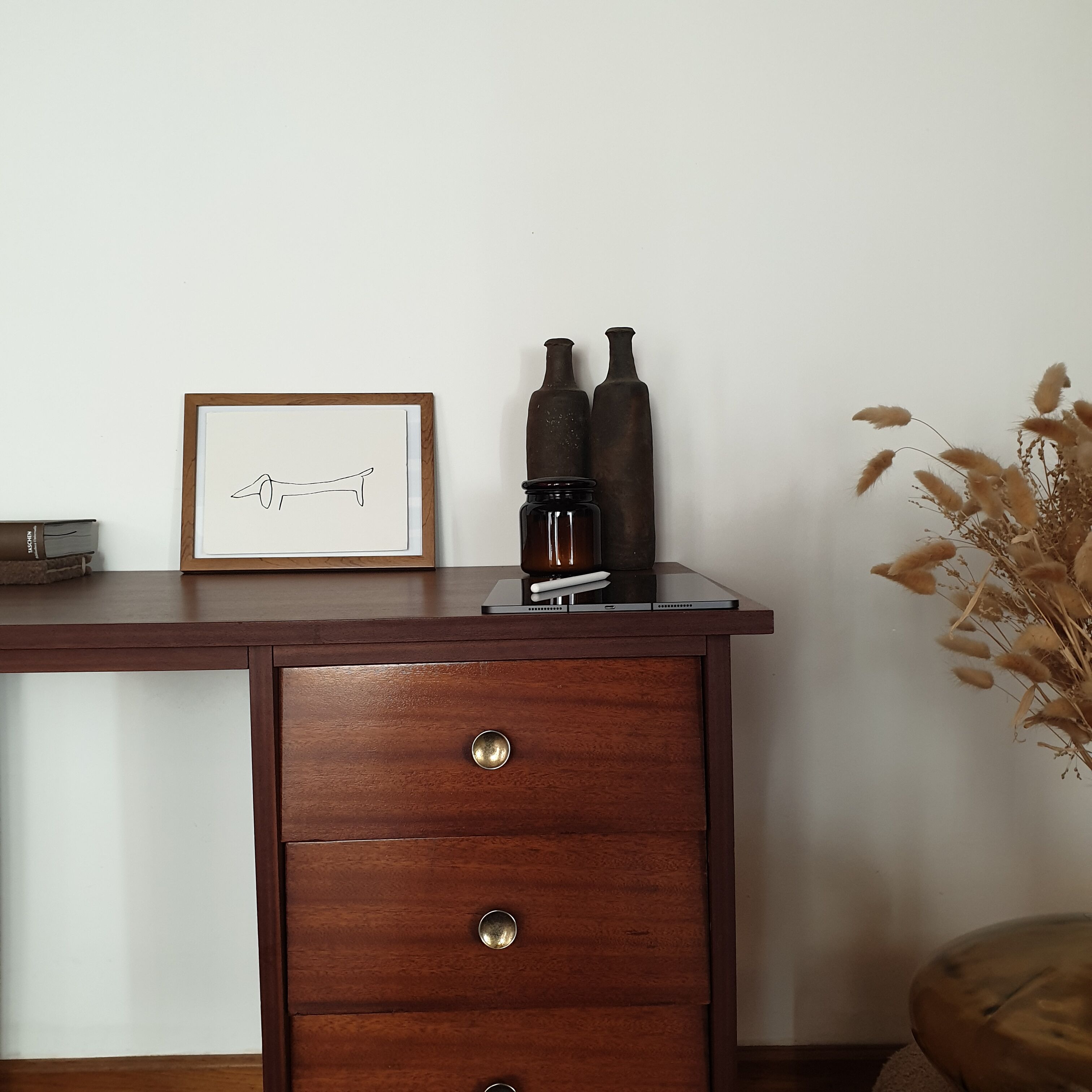 Vintage teak desk 60s