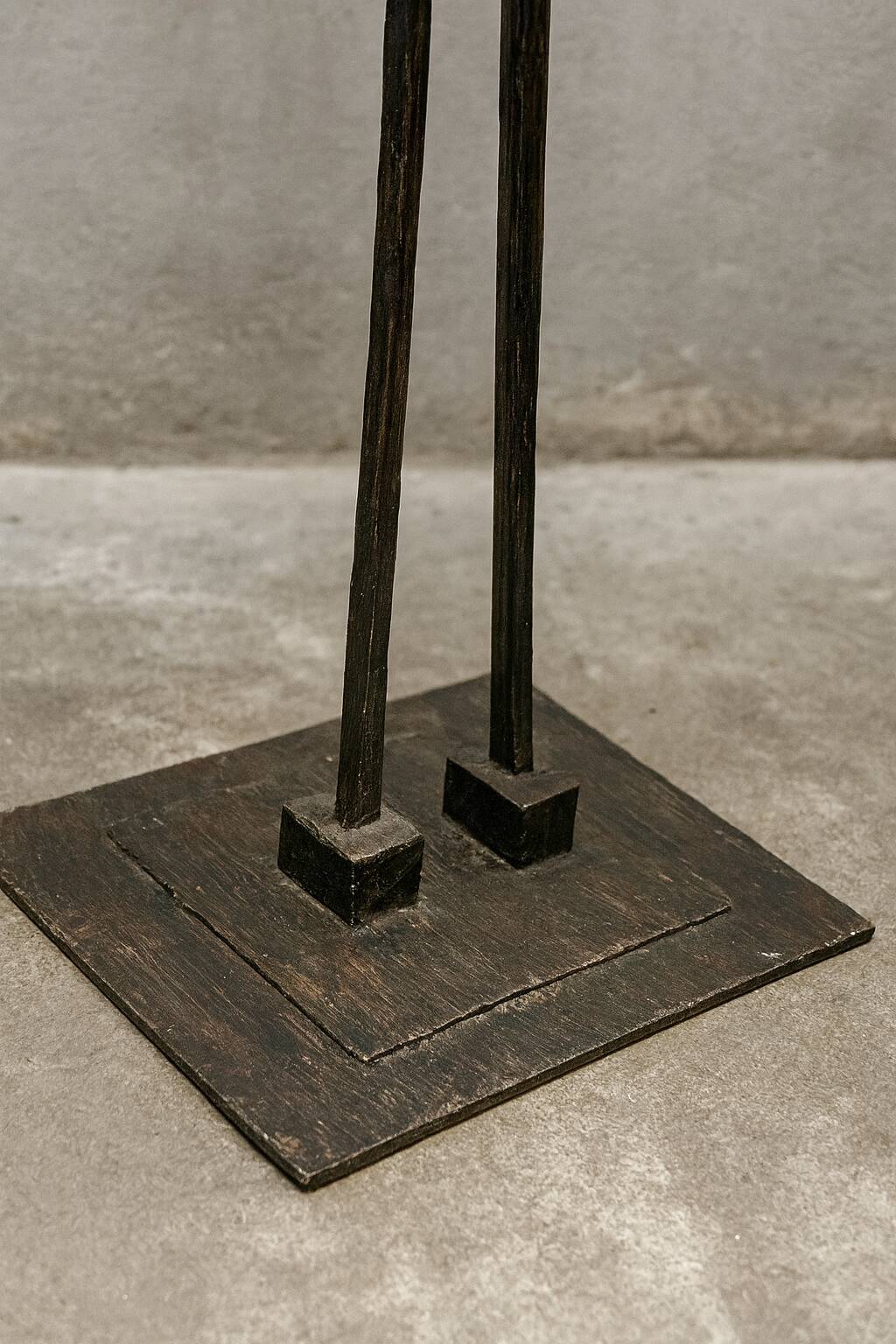 Designer iron coat rack – Unique sculptural piece