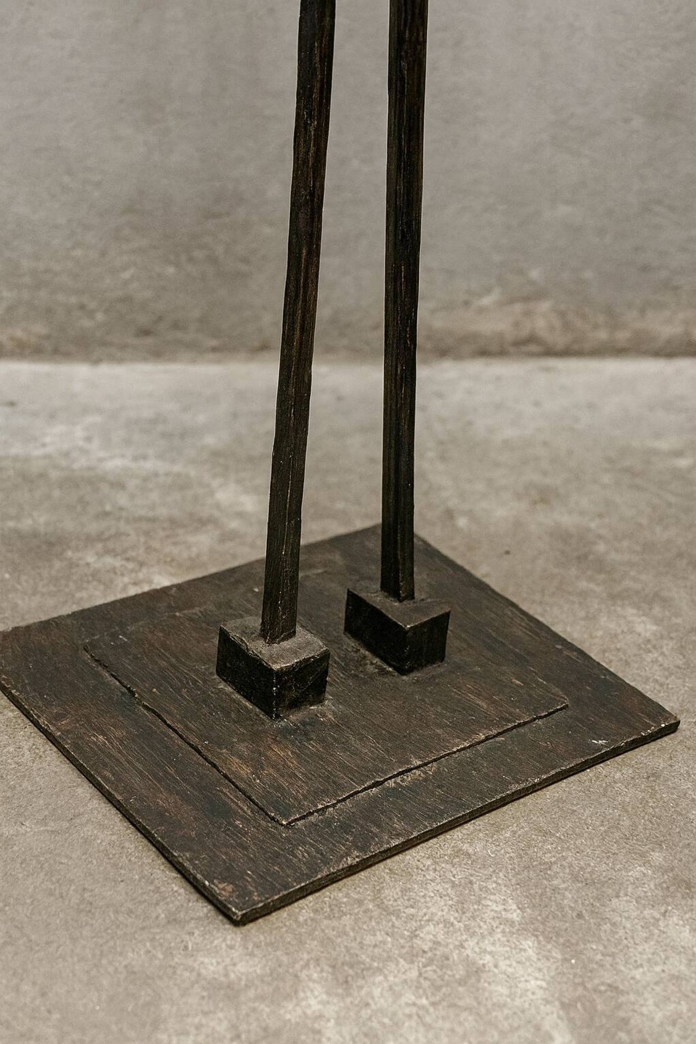 Designer iron coat rack – Unique sculptural piece