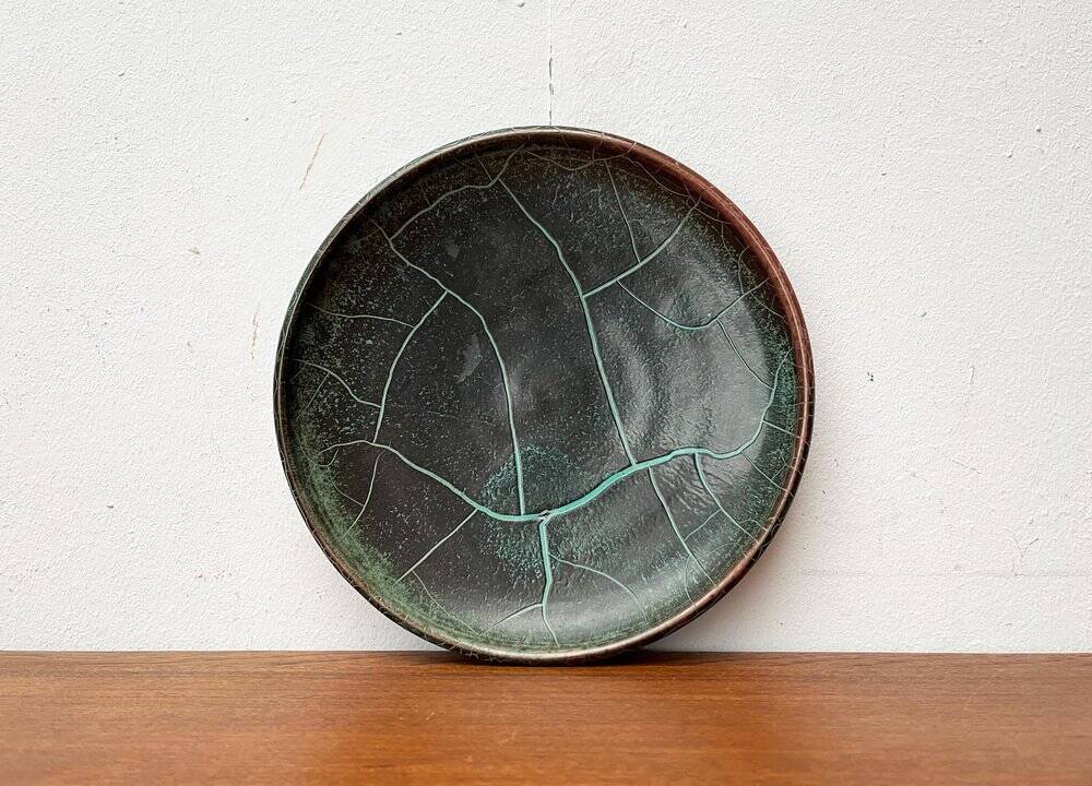 Assiette murale d'atelier allemande Art déco par Richard Uhlemeyer, années 1940