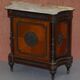 Louis Buffet in Walnut 19th Century with Drawers, Marble and Bronze Ornaments