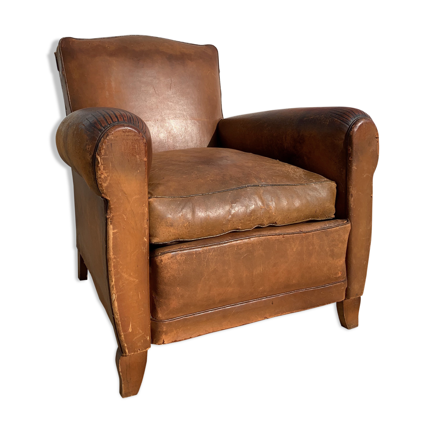 Leather club chair 1930