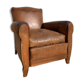 Fauteuil club en cuir 1930