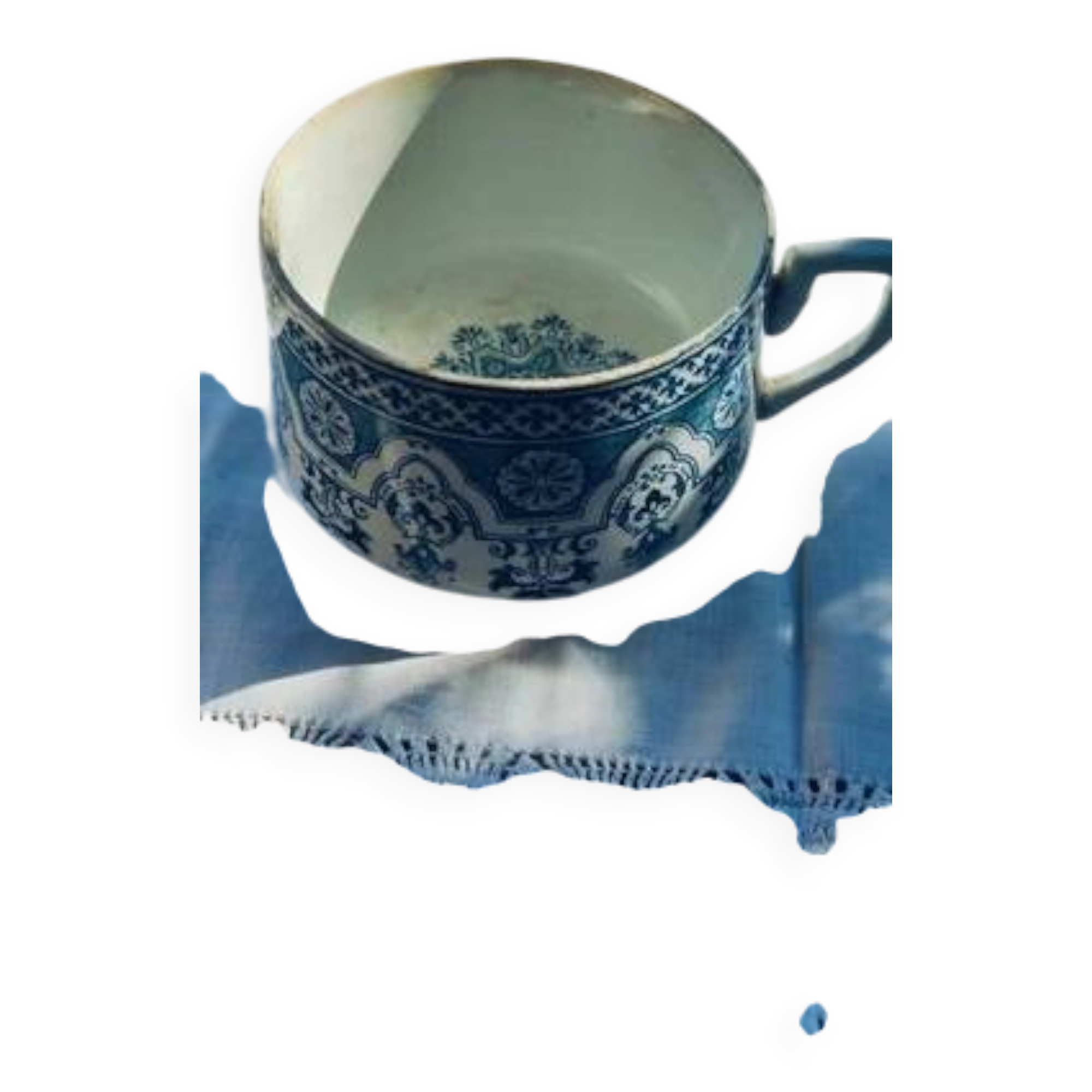 Chocolate cup made of earthenware.