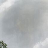 Old mirror Louis Philippe anthracite gray with pricked ice.