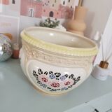 Hidden vase planter pot in slip manufactured by Bruyne (Fives-Lille)