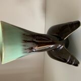 Ceramic vase bird art deco