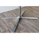 Roche Bobois oval table in marble and aluminum 1970