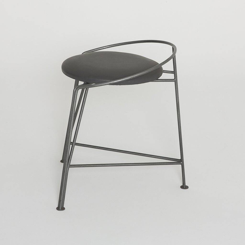 6 silver moon stools by Pascal Mourgue for Fermob 1985