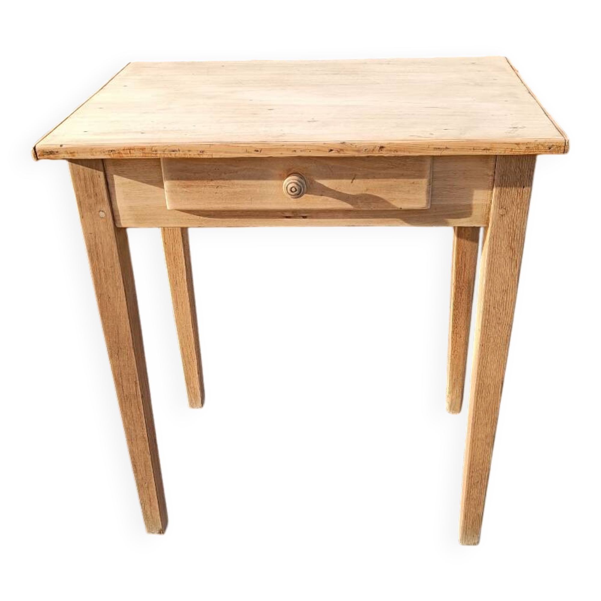 Desk or table in raw wood