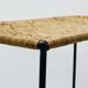 Long side table by Carl Aubock, flower bench, rattan, wicker, Austria, 1950s